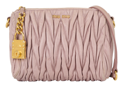 Matelasse Quilted Crossbody, front view